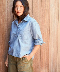 Women Outerknown Shirts<Lunar Popover Shirt