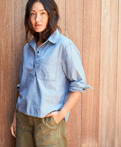Women Outerknown Shirts<Lunar Popover Shirt