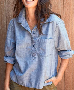 Women Outerknown Shirts<Lunar Popover Shirt