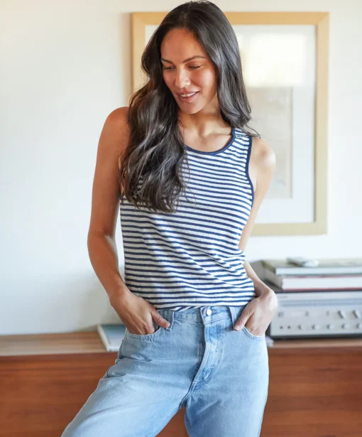 Women Outerknown Tees & Tanks<Offshore Linen Tank