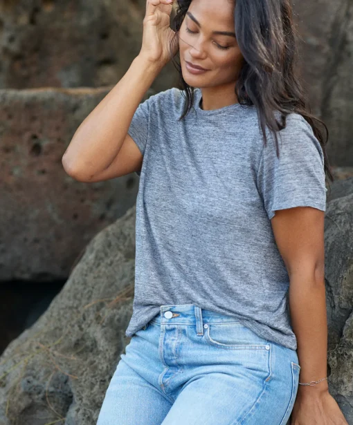 Women Outerknown Tees & Tanks<Offshore Linen Tee