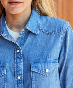 Women Outerknown Shirts<Wyatt Western Denim Shirt