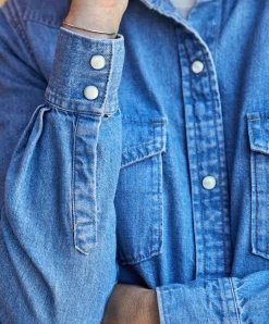 Women Outerknown Shirts<Wyatt Western Denim Shirt