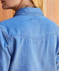 Women Outerknown Shirts<Wyatt Western Denim Shirt