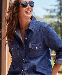 Women Outerknown Shirts<Wyatt Western Denim Shirt